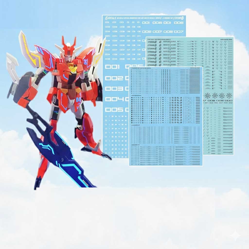 Custom Gundam Waterslide Decals