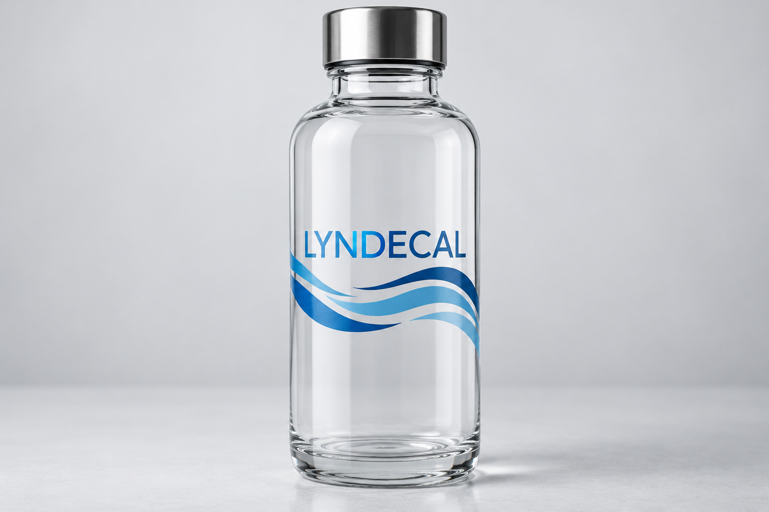 Illustrative custom logo decals for drinkware