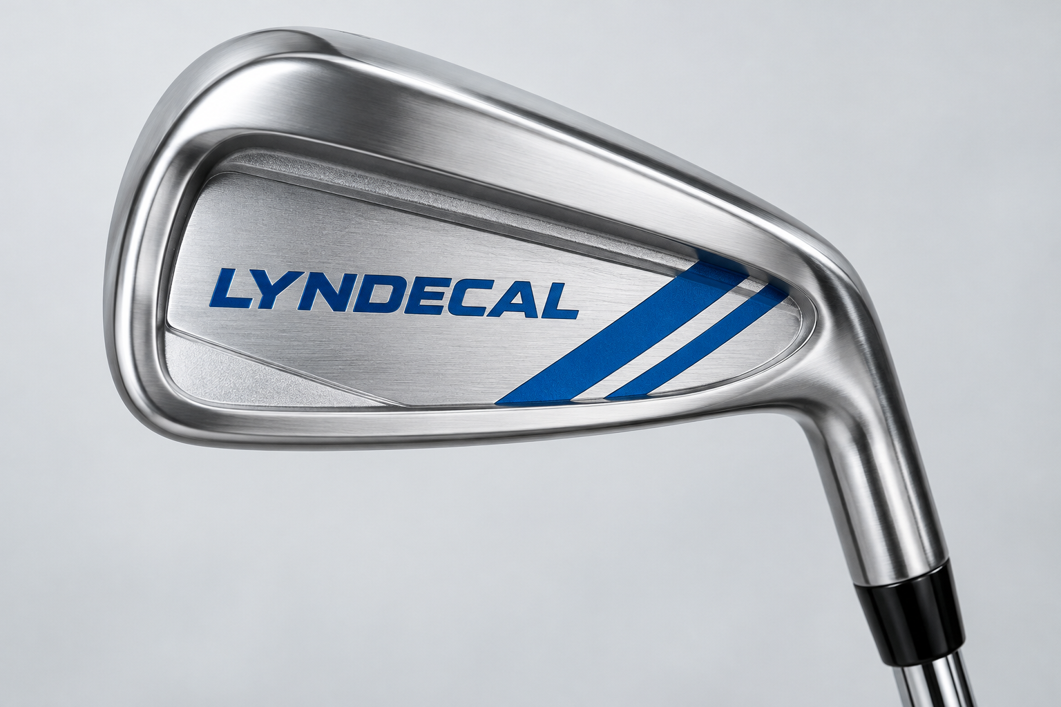 Illustrative custom logo decals for golf clubs & rackets